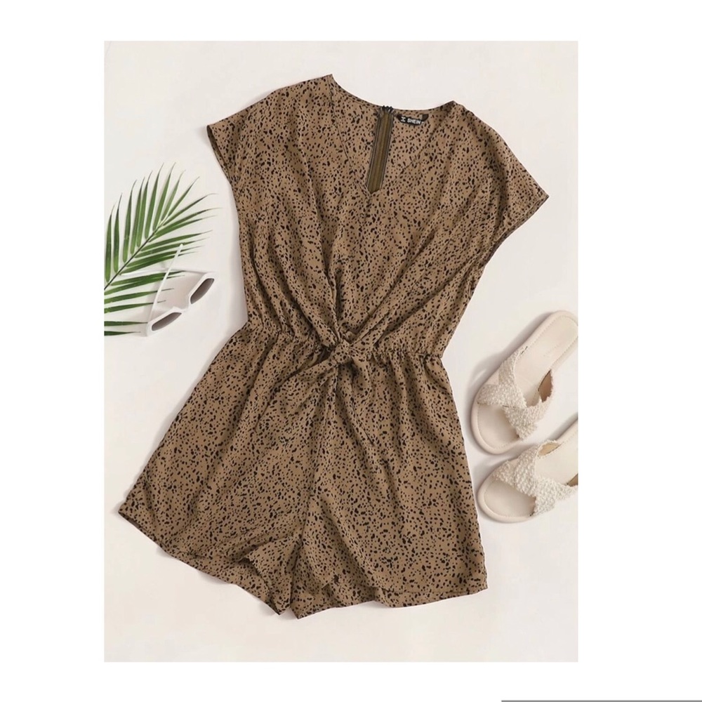 SHEIN Printed Romper